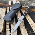 Finka NKVD KGB wit EDC Manual Folding Pocket knife black and white resin handle 440C blade Mirror Finish Outdoor Camping Tool