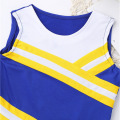 Kids Girls Cheerleading Uniforms Sleeveless Tops Pleated Skirt Socks Set Stage Performance Cheerleader Costume Dancewear Outfit