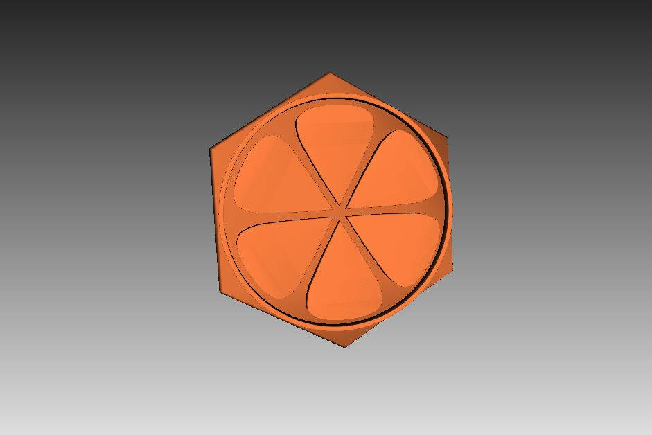 Orange Wall Panel 3D STL Model for CNC Router Engraver Carving Machine Relief Artcam Aspire CNC files 3D Printing (ES)