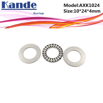 AXK1024 + 2AS 1PC Thrust Needle Roller Bearing With Two AS1024 Washers 10*24*4 mm Plane Thrust Needle Roller Bearing