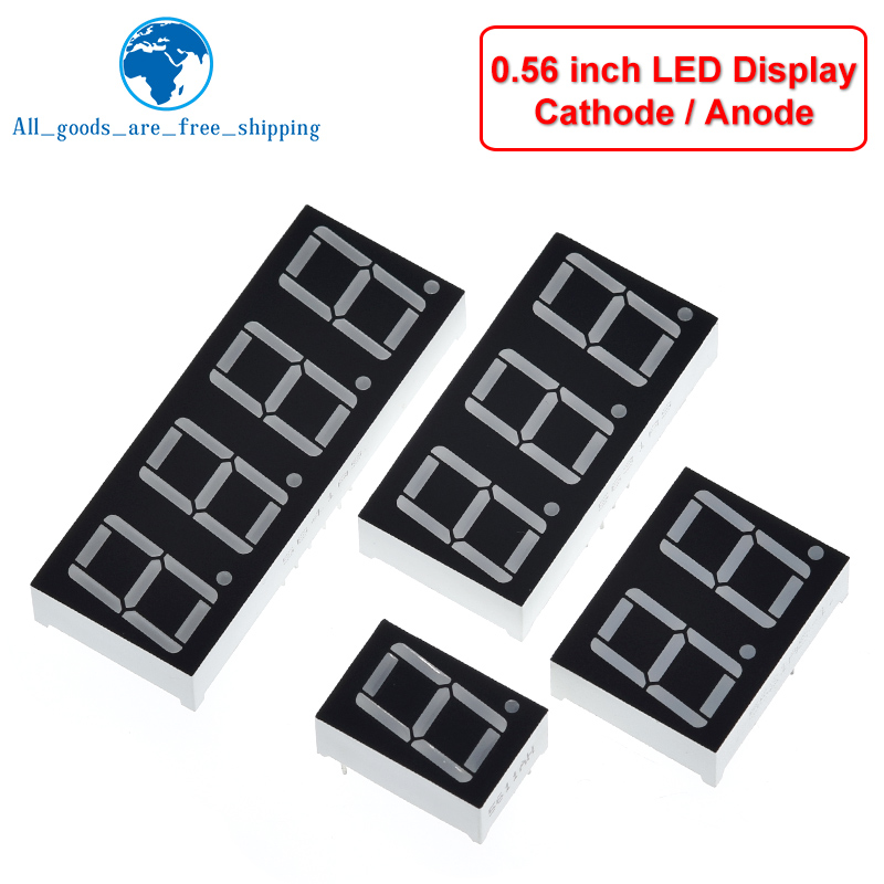 0.56 inch LED display 7 Segment 1 Bit/2 Bit/3 Bit/4 Bit Digit Tube Red Common Cathode / Anode Digital 0.56 inch led 7segment