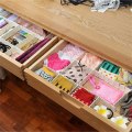 6Pcs DIY Grid Drawer Divider Household Necessities Storage Organizer Plastic Divider For Desk Drawer Closet Space-saving Tools