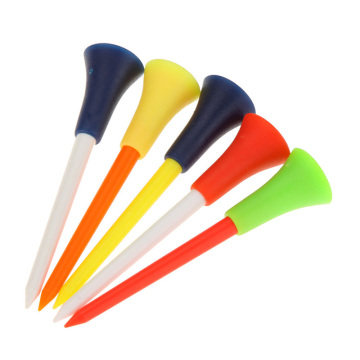 20 Pcs/Pack Plastic Golf Tees Multi Color 8.3CM Durable Rubber Cushion Top Golf Tee Golf Accessories Wholesale Drop Shipping