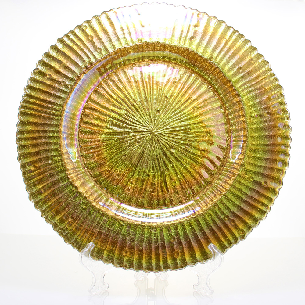 Glass Plate Chargers Gold