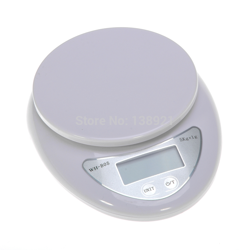 Portable 5kg 1g Digital Scale LCD Electronic Scales Steelyard Kitchen Scales Postal Food Balance Measuring Weight Libra