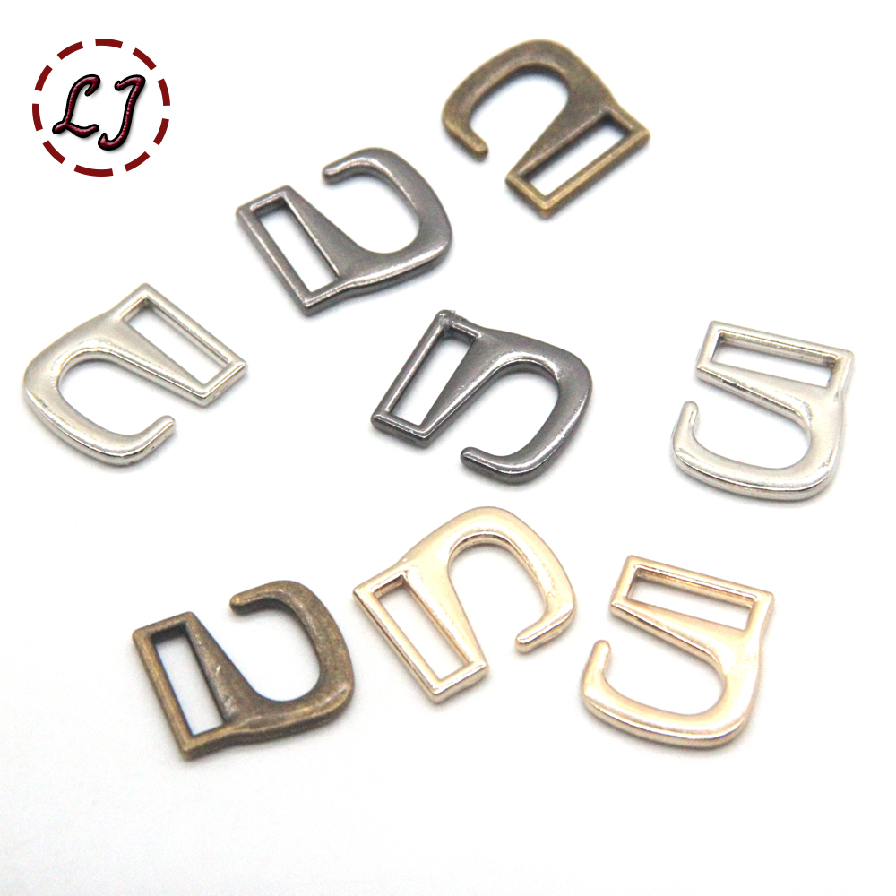 20pcs/lot silver gun-black gold type 9 metal Buckle hooks buttons for shoes bags handmade DIY Accessories 8/10/12/15/20/25mm