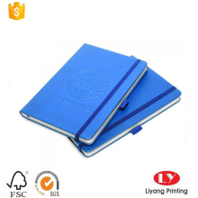 Hardcover PU notepad printing with pen holder