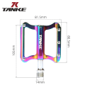 MTB bicycle pedals TANKE ultralight aluminum alloy colorful Sealed bearing mountain bike parts High-Strength Road foot pedal