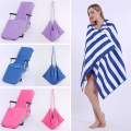 Lounger Mate Beach Towel Sun Bed Chair Cover Garden Lounge + Pockets Bath Towels for Adults Outdoor Thicker Extra Large