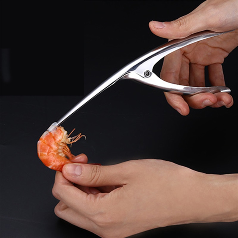 Shrimp Peeler Kitchen Seafood Gadgets Shelling Practical 304 Stainless Steel Open Shrimp Machine Peeling Pliers Artifact