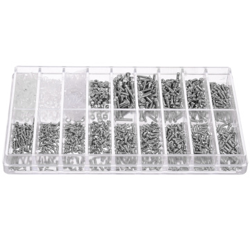 1000pcs Assorted Tiny Screws Screwdriver Set Sunglasses Eye Glasses Watches Fixing Repair Tools Kits Stainless Steel