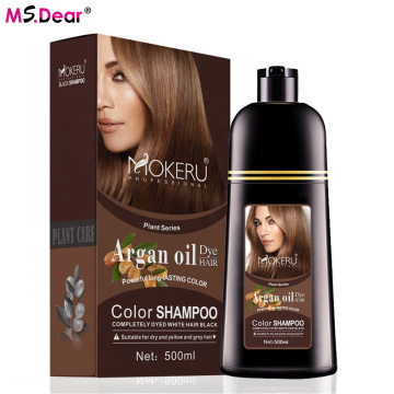 500ml Natural Herbal Essence Hair Dye Permanent Shampoo Nourishes The Scalp Hair Color Cream Cover For Women Paint Styling Tools