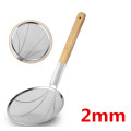 Stainless steel big long noodle French fries colanders strainer basket wooden handle frying net Hot Pot leaky filter sieve sink