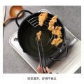 Home Commercial Kitchen Gadgets Oil Cylinder Oven Steak French fries chicken Fryer Fine Iron Mini BBQ Hot Pot with Drain Rack