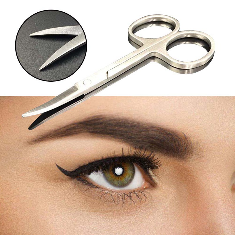 Professional Nail Scissor Manicure Tool For Nails Eyebrow Nose Eyelash Cuticle Scissors Curved Pedicure Scissors Oct Drop Ship