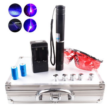 Heat! High power and most powerful combustion laser 450nm focusable blue laser flashlight burning matches / cigarettes / candles