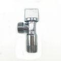 Zinc alloy silver square handle angle valve