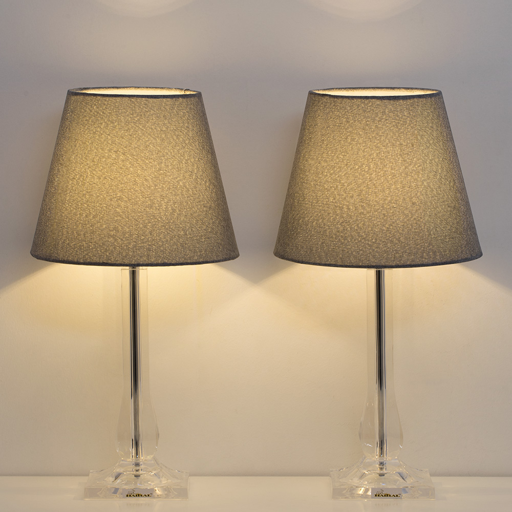 Modern Bedside Table Lamps with Acrylic Base
