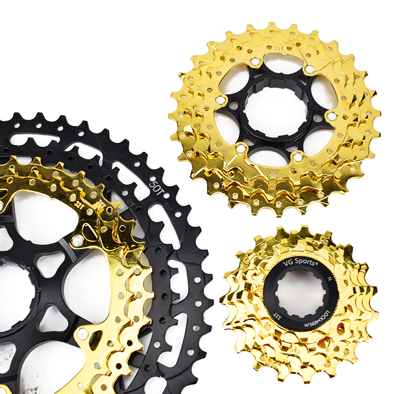 VG SPORTS 9 10 11 12 Speed Velocidade Mountain Bike Separate Cassette Gold Freewheel Bracket Sprocket 42T 50T 52T MTB Bike Parts