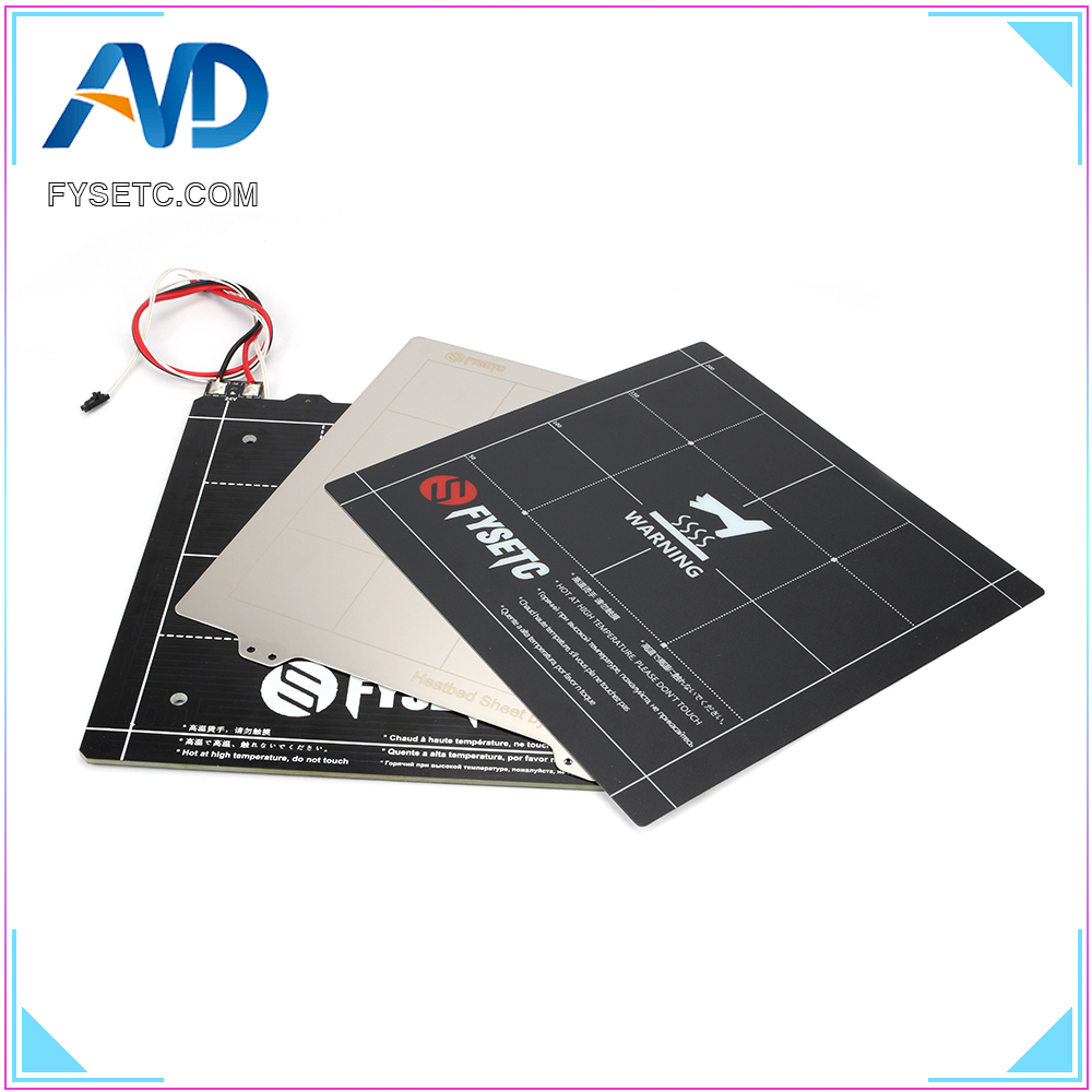 220*220mm 3D Printer MK3 Magnetic Heated Bed 24V Wiring Thermistor Kit With Steel Sheet For MK3 Ender 5 3D Printer Parts
