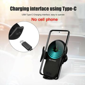 15W Wireless Charger Car Phone Holder Qi Induction For Samsung Sensor Stand Charging Mount Fast 12 iPhone Pro Huawei Max N9X4