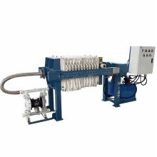 Slurry treatment system processing filter press