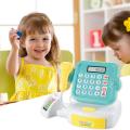 Simulated Supermarket Checkout Counter Role Cashier Cash Register Set Toy Kids Pretend Play Early Educational Toys Kids Gifts