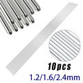Durable Welding Rods Practical 330mm Pack Set TIG Supplies 10pcs Stainless steel