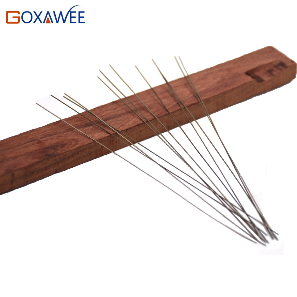 GOXAWEE 12 pcs 130mm Scroll Saw Blades Jig Saw Blades Spiral Teeth Wood Saw Blades and 12pcs Metal Saw Blades Straight Teeth