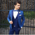 Custom Made Men's Suit 2020 Wedding Tuxedos Formal Printing Best Man Suits Groom Wear Tuxedos 3 Pieces Suits (Jacket+Pants+vest)