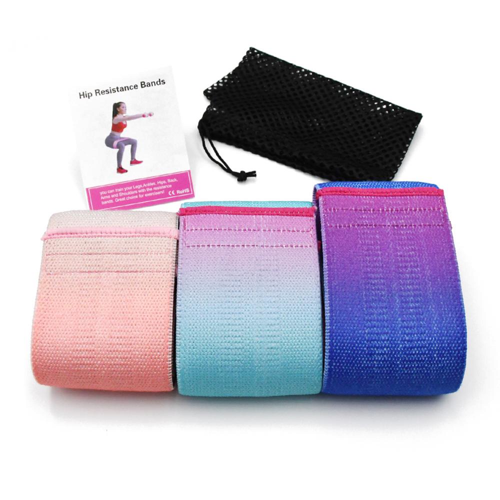 Elastic Bands Resistance Band Squat Hip Belt Fitness Shaping Pull Tension Belt Yoga Expander Mini Band Workout Exercise Bands