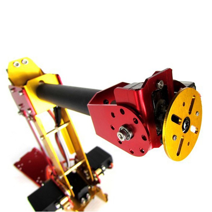 6 Robot Arm DOF Powered Desktop Parallel Mechanism Metal Robot Arm PalletPack Industrial Robotic Arm Manipulator