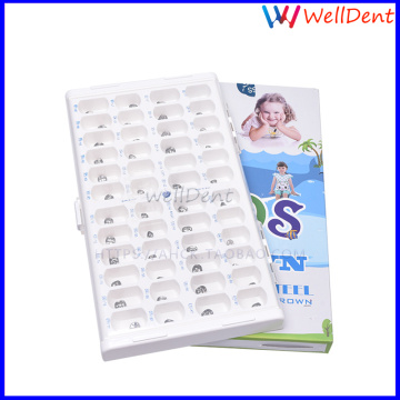 48pcs Dental Tooth Crown Accurate High Quality Children Metal Premature Preformed Temporary Crown Children Crown Stainless Steel