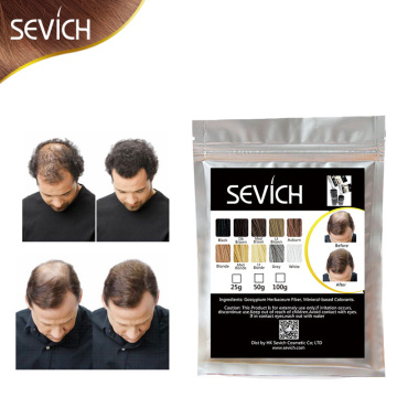 50g Sevich Hair Fiber Building Fiber Hair Keratin Thicker Products hair Loss Treatment Powder Styling Regrow 10 colors