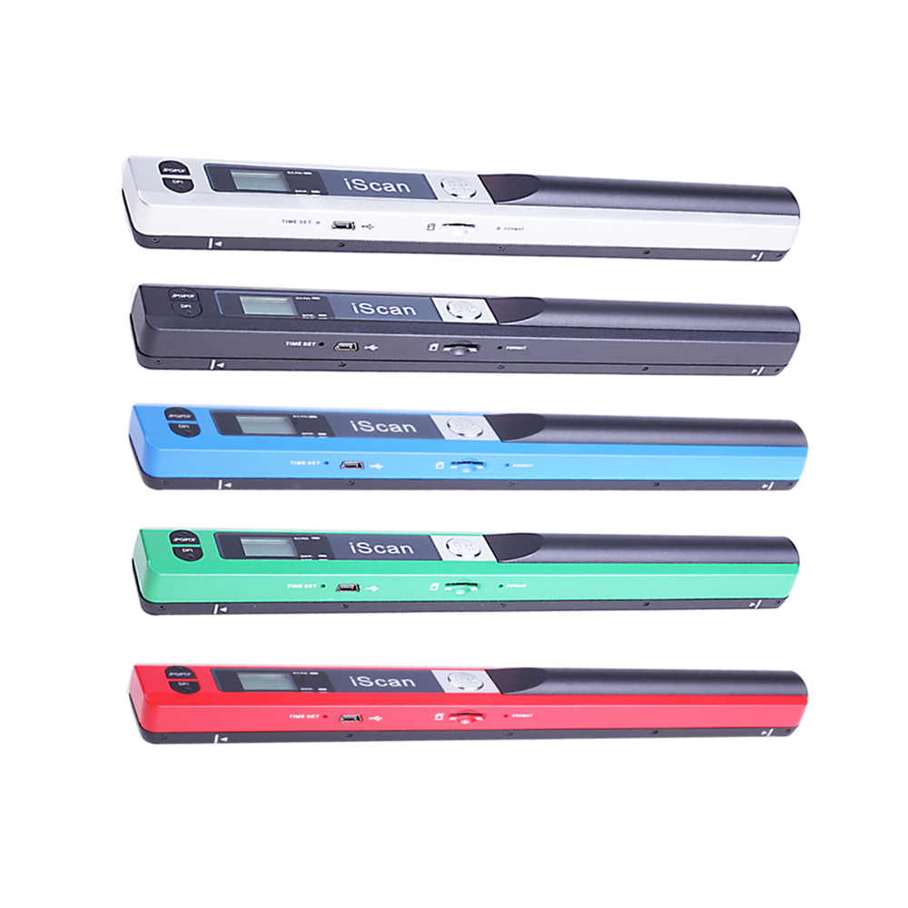 IScan01 Handheld Scanner A4 Document Book Pen Scanner Portable Colorful Scanner Mini Handscanner Support JPEG Or PDF Format USB