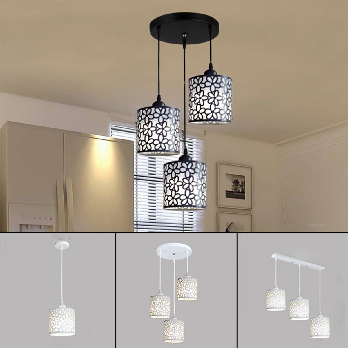 Modern Nordic Pendant Lights Fixtures iron Hollow Out Chandelier Pendant Lamp Home Decoration for Dining Room Bedroom Shop Bar