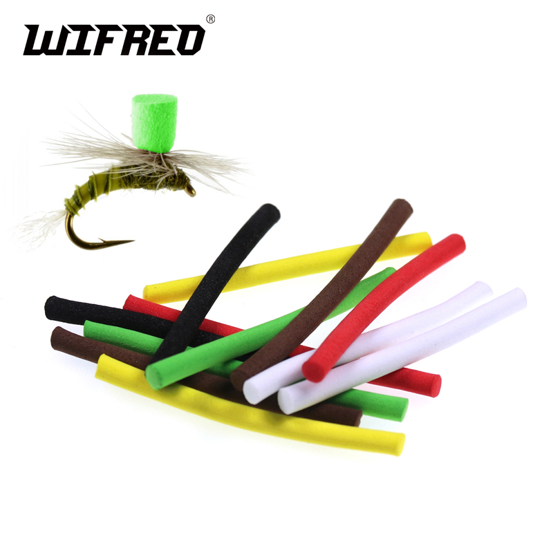 Wifreo Fly Tying Material 4mm Parachute Foam Post Dry Fly Grass Hopper Fly Tying Foam Cylinders