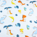 Dinosaur Triangle Cartoon Pattern 100% Cotton Sewing Fabric For Baby Child Quilt Sleeping Bag Fabric DIY Handmade Cloth