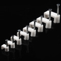 100Pcs Square Wire Card With Nail Cable Clip Office Sub Line DIY Mount Trough Fixing Wall Multipurpose Home Supplies Clamp