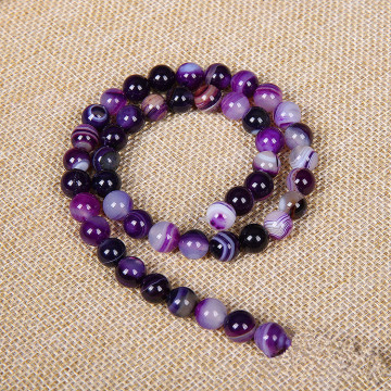 4/6/8/10/12/14mm Amethysts Beads Round Purple Crystal Quartz Loose Beads DIY Bead Bracelet Craft Jewelry