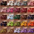 2 pcs Men Kid Set Bowties Solid Butterfly Bowtie Wedding Accessories TiesBow Tie Party Classic New Bowknot FA134
