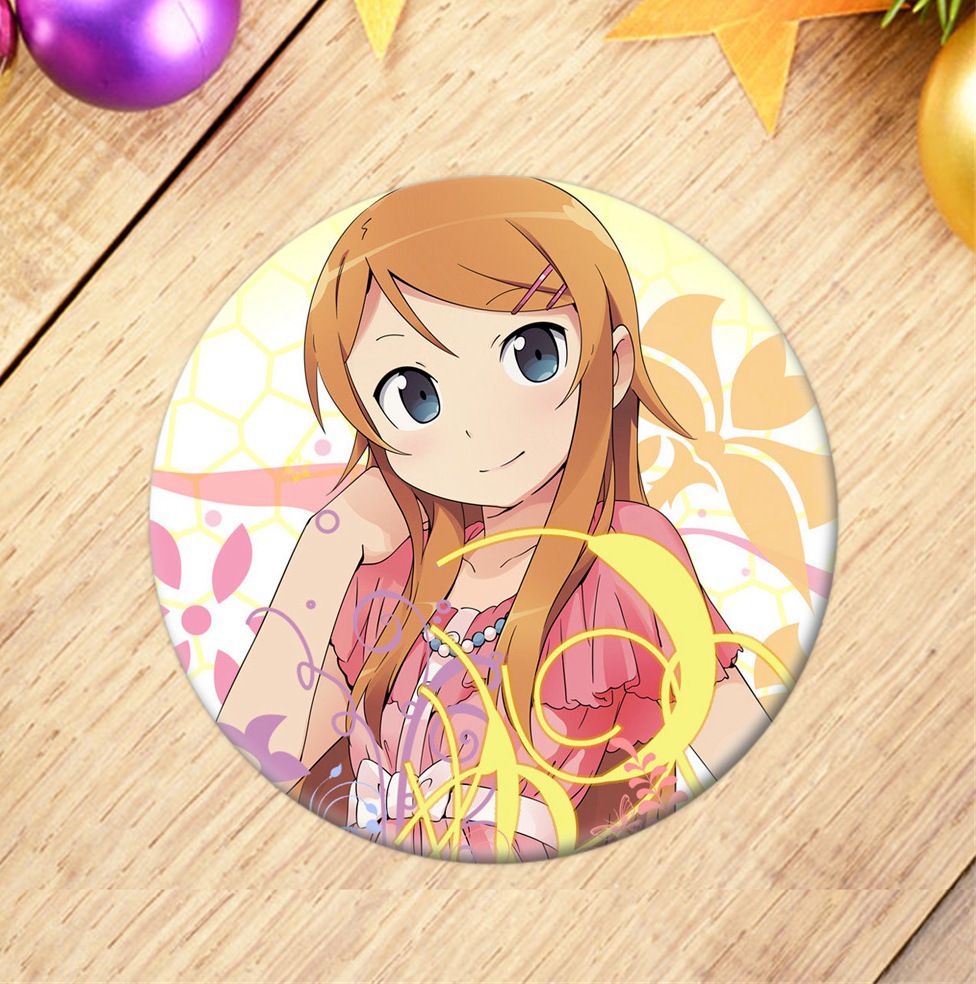 Japanese Anime Ore no Imouto ga Konna ni Kawaii wake ga Nai Portable Display Badge Fashion Cartoon Figure Brooches Pin Jewelry