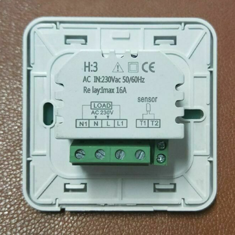 White Digital Floor Thermostat Touch Screen AC 220V Floor Heating Room Thermostat for Home Heating System Temperature Controller