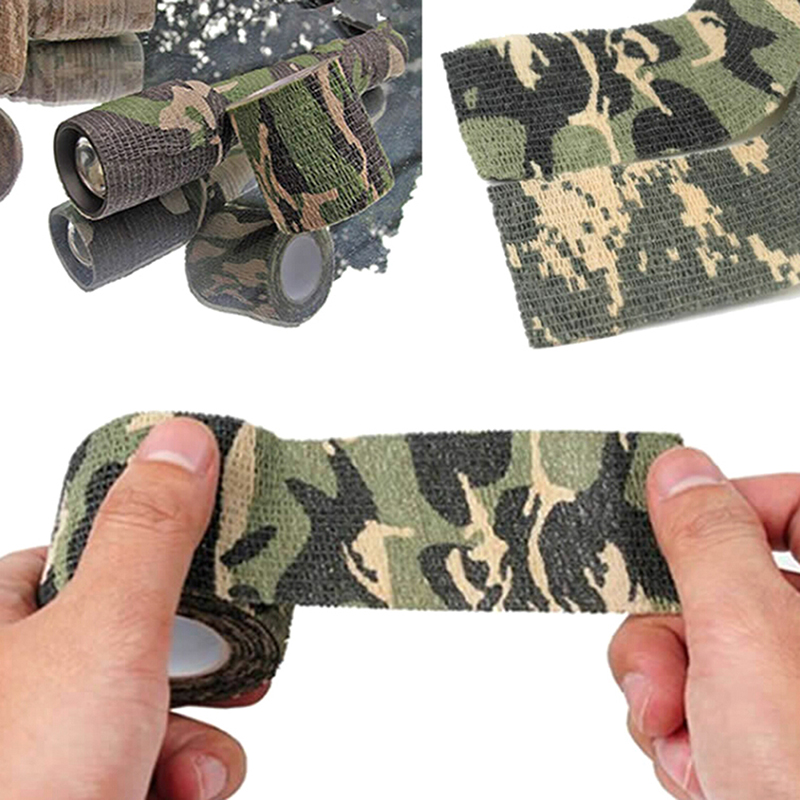 Waterproof Non-Slip Stealth Tape Multi-functional Camo Tape Non-woven Self-adhesive Camouflage Hunting Paintball Airsoft Rifle