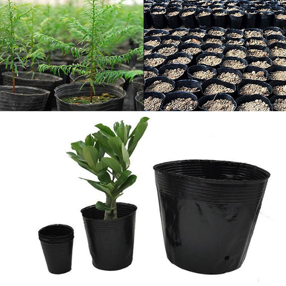 100 pcs Flower Pots Plastic Plant pot For Plant Nursery Garden Flowerpot Home Vegetation Tools jardin Seeder plant pot