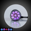 1pc Portable Aluminum 9Led Linterna de linterna Violet Light Flashlights Torch Light Lamp Tactical Flashlight Ultraviolet Lamp