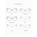 VWKTUUN Sunglasses Women Men Round Glasses Frames Flat Myopia Optical Eyeglasses Frames Metal Frame Artistic Simple Glass Frame