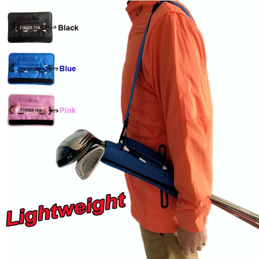 Lightweight Mini Golf Club Bag Driving Range Carrier Course Training Case Black Blue Pink for Men Women Kids