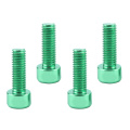 4 Pieces Bicycle Titanium Alloy Water Bottle Cage Screw Bolt with Washers Bicycle Water Bottle Cage Hex Bolts
