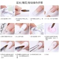 White Pink Clear 3 Colors Nail Art Acrylic Powder Acrylic Crystal Nail Manicure Polymer Nail Art DIY Nail Tool For Make Up